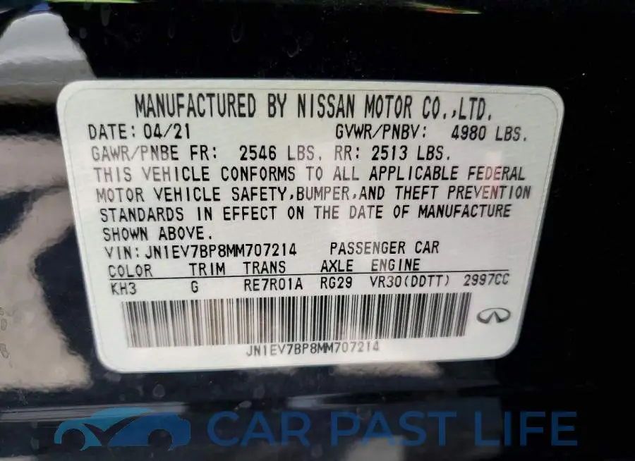 JN1EV7BP8MM707214# 12