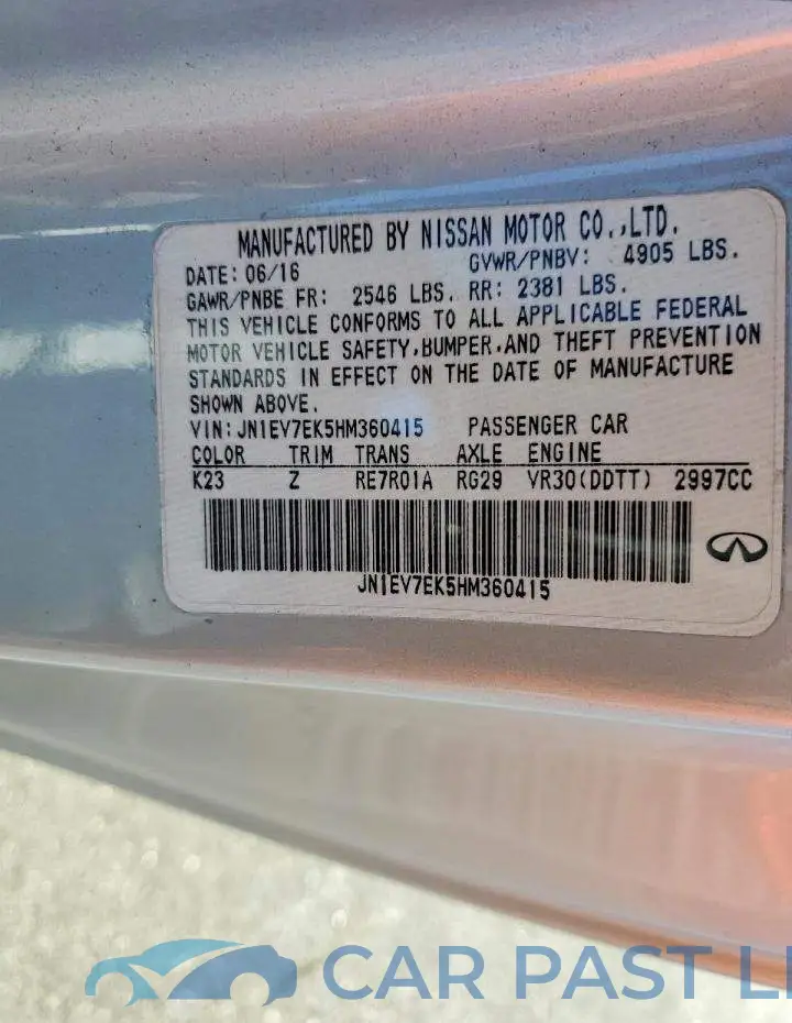 JN1EV7EK5HM360415# 12