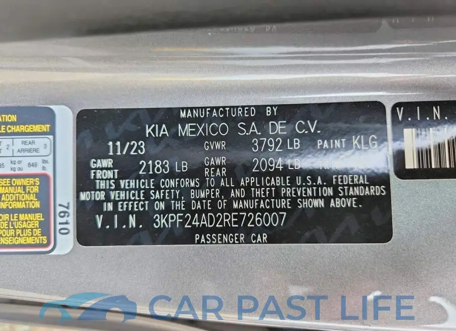 3KPF24AD2RE726007# 12