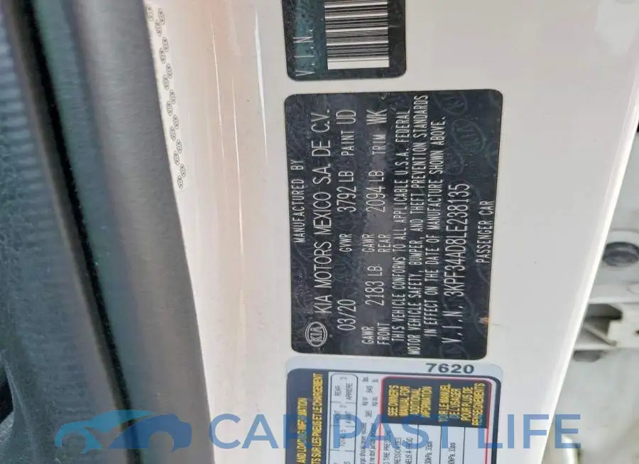 3KPF34AD8LE238135# 13