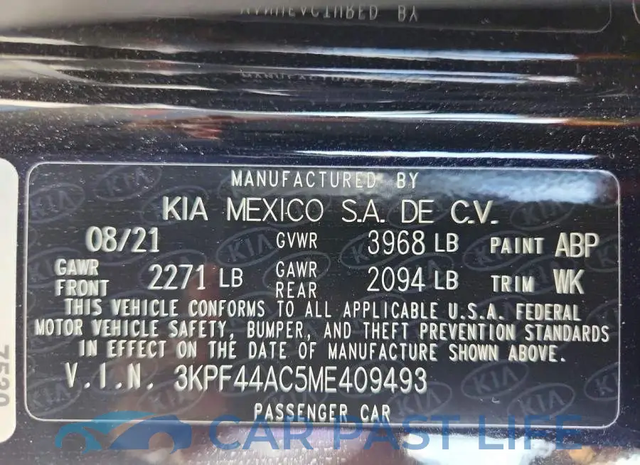 3KPF44AC5ME409493# 12