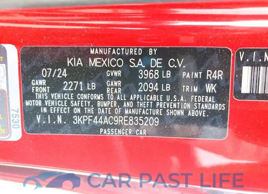 3KPF44AC9RE835209# 13