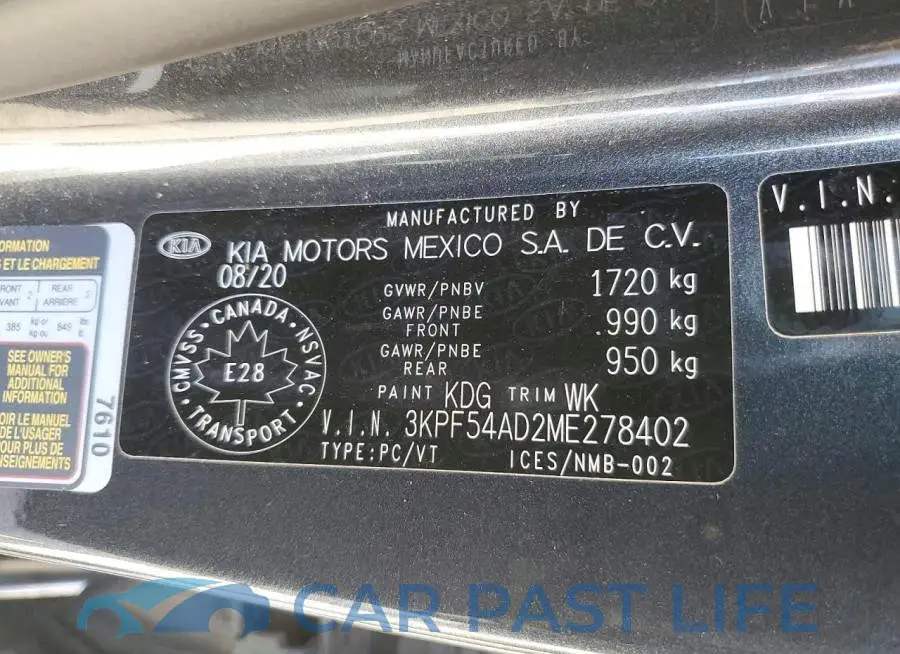 3KPF54AD2ME278402# 13