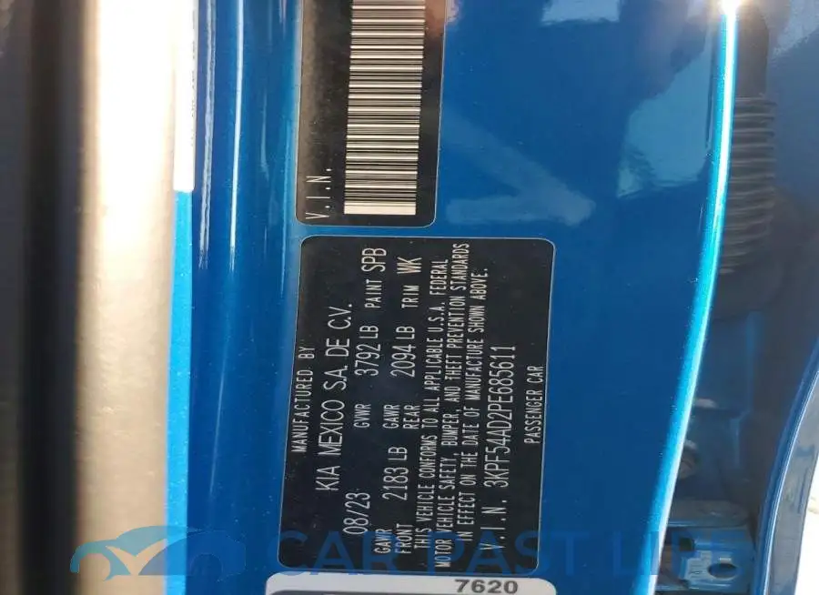 3KPF54AD2PE685611# 12