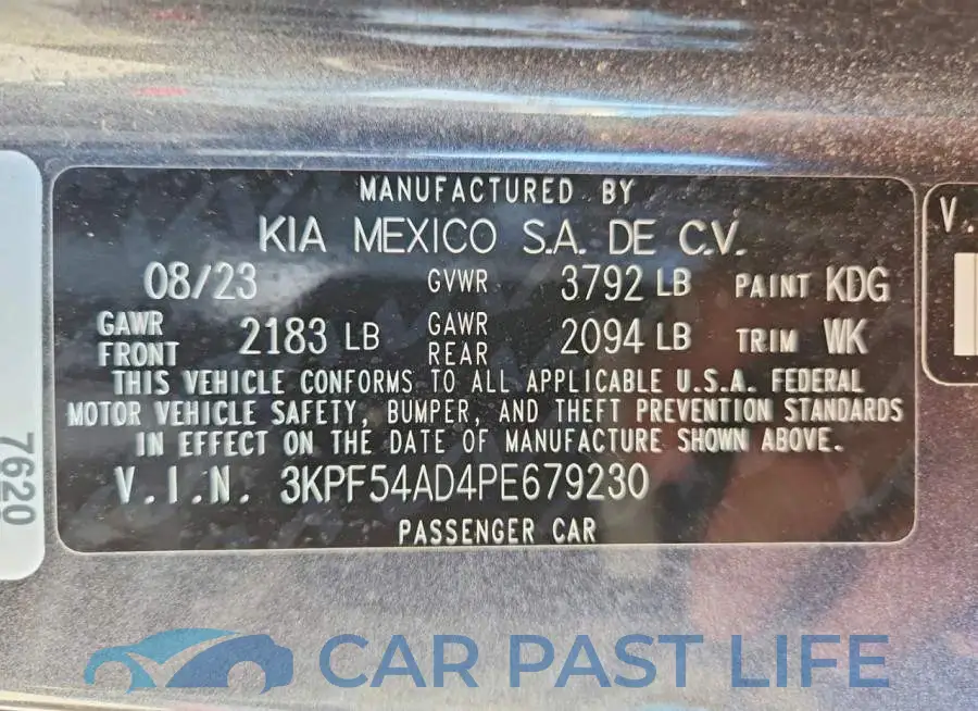 3KPF54AD4PE679230# 13