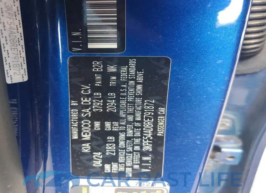 3KPF54AD8RE791872# 12