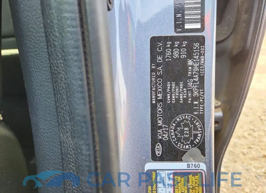 3KPFL4A79HE145156# 13