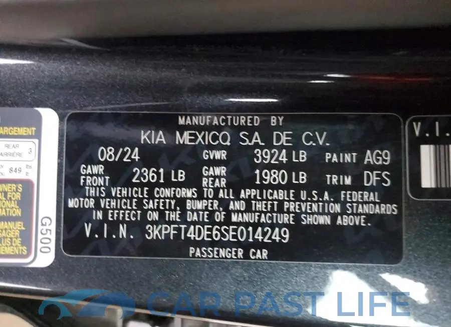 3KPFT4DE6SE014249# 13