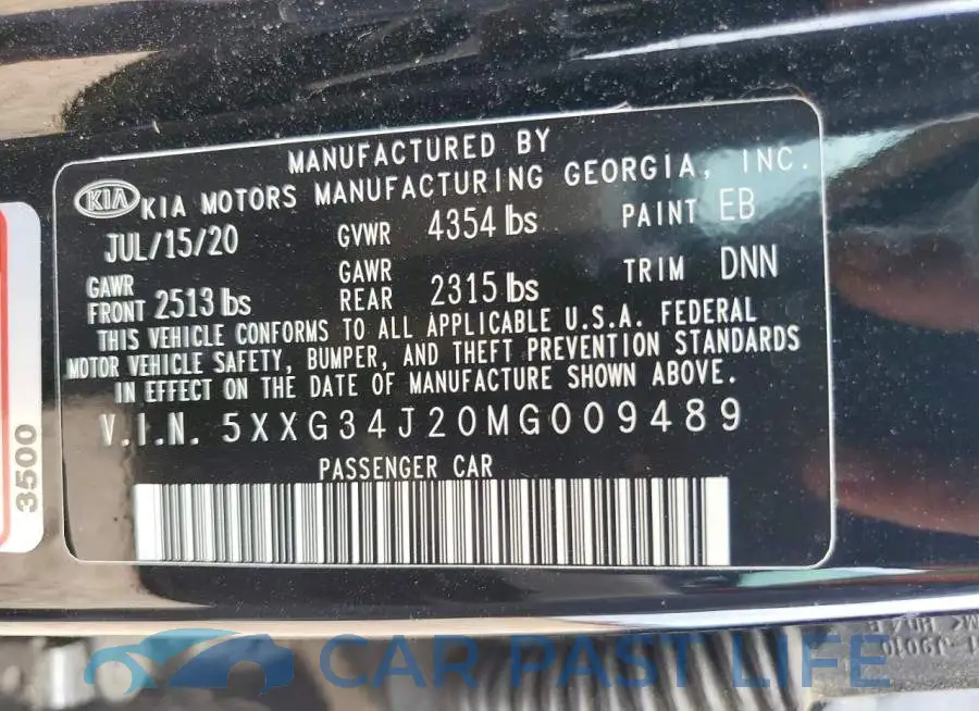 5XXG34J20MG009489# 13