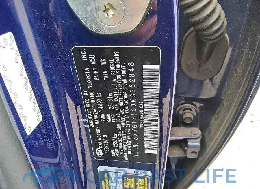 5XXGT4L33KG352848# 12