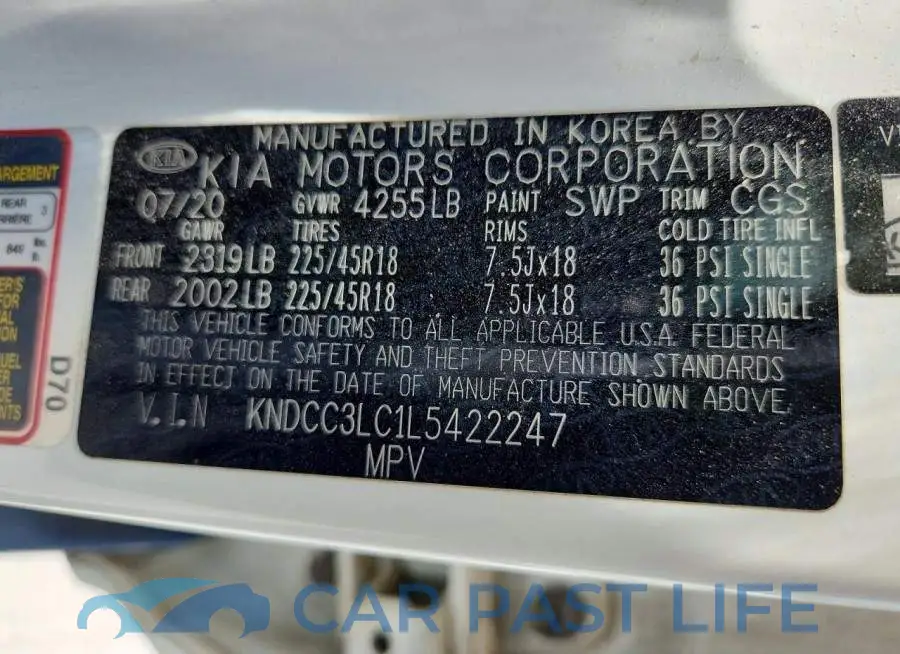 KNDCC3LC1L5422247# 12