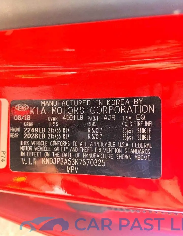 KNDJP3A53K7670325# 12