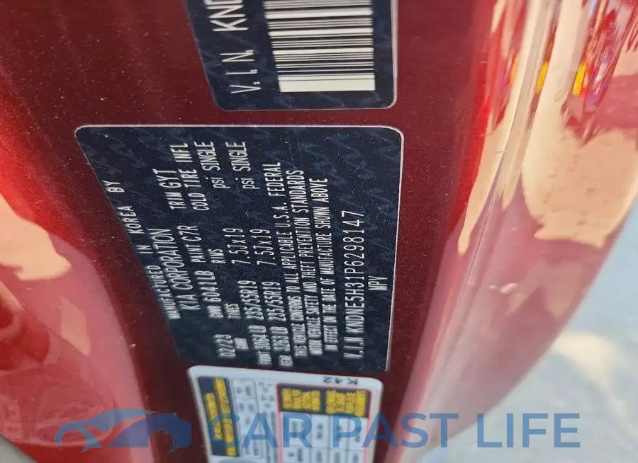 KNDNE5H31P6298147# 13