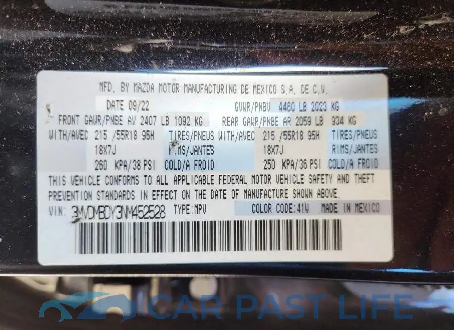 3MVDMBDY3NM452528# 13