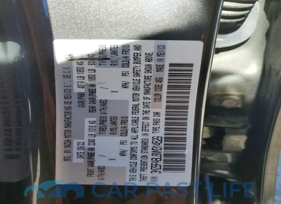 3MZBPABL8NM314529# 12