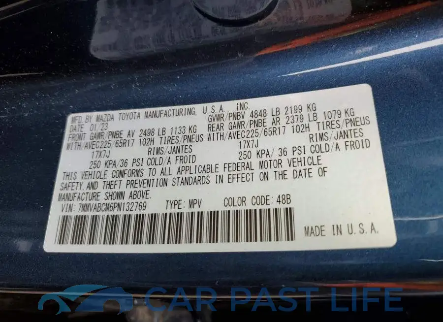 7MMVABCM6PN132769# 14