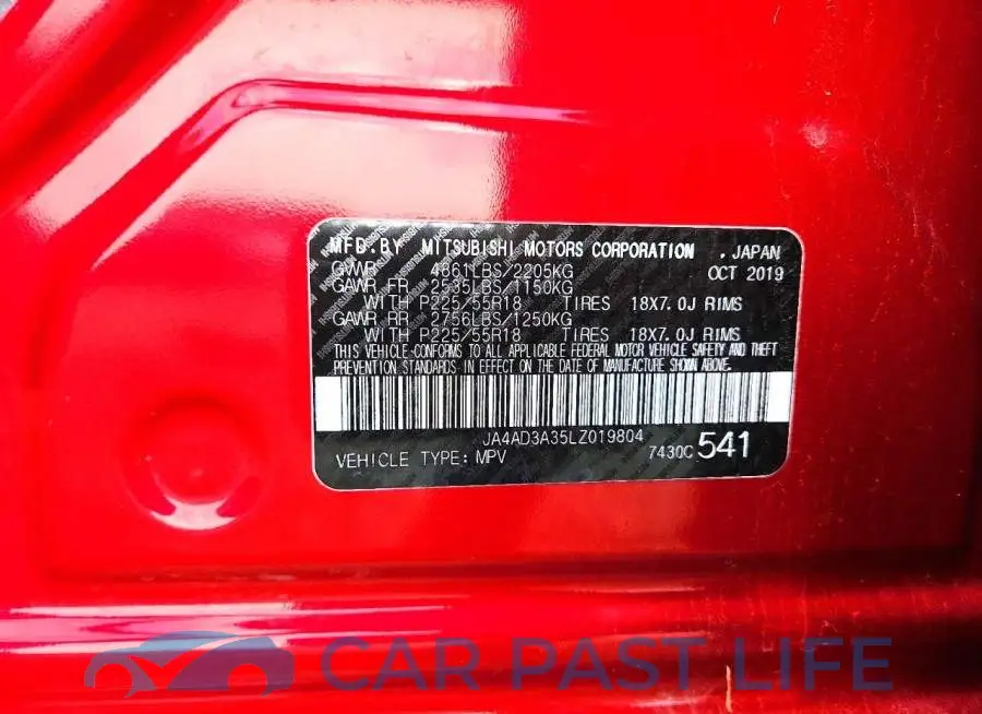 JA4AD3A35LZ019804# 13