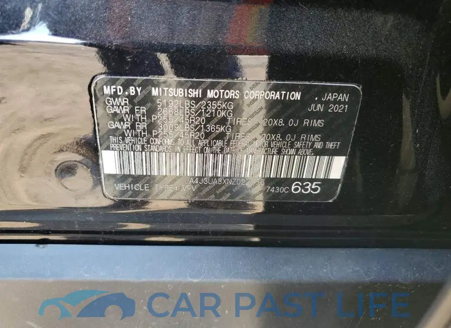 JA4J3UA8XNZ022236# 12
