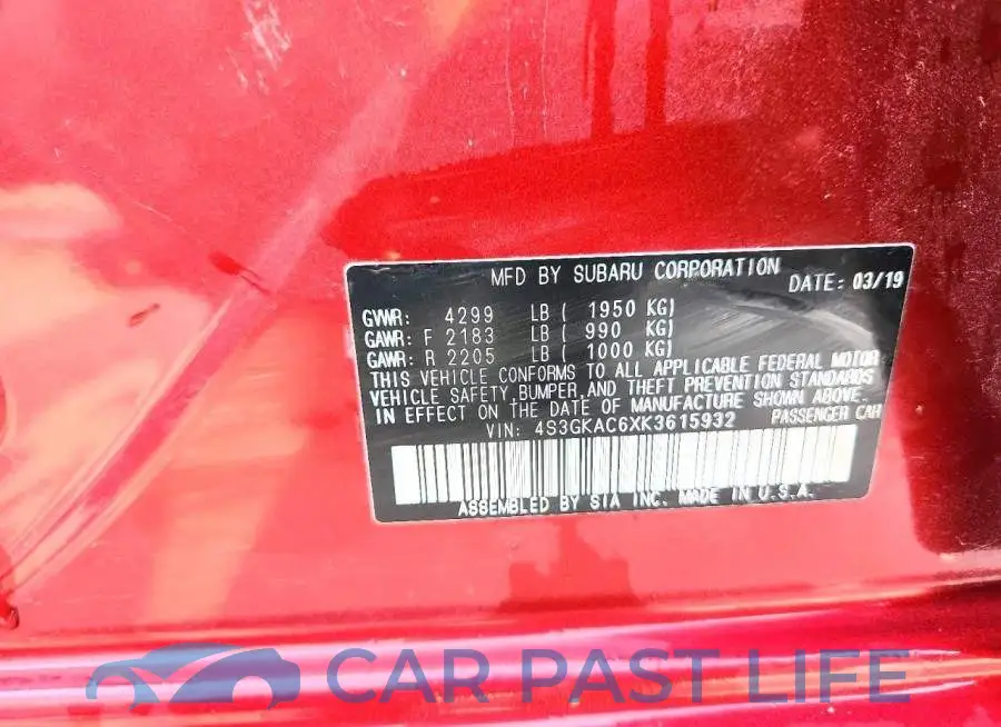 4S3GKAC6XK3615932# 12