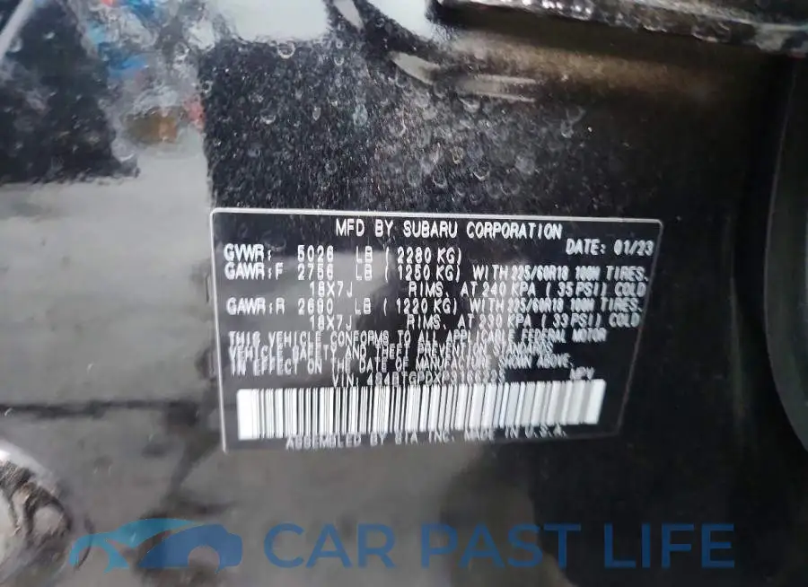 4S4BTGPDXP3166225# 13