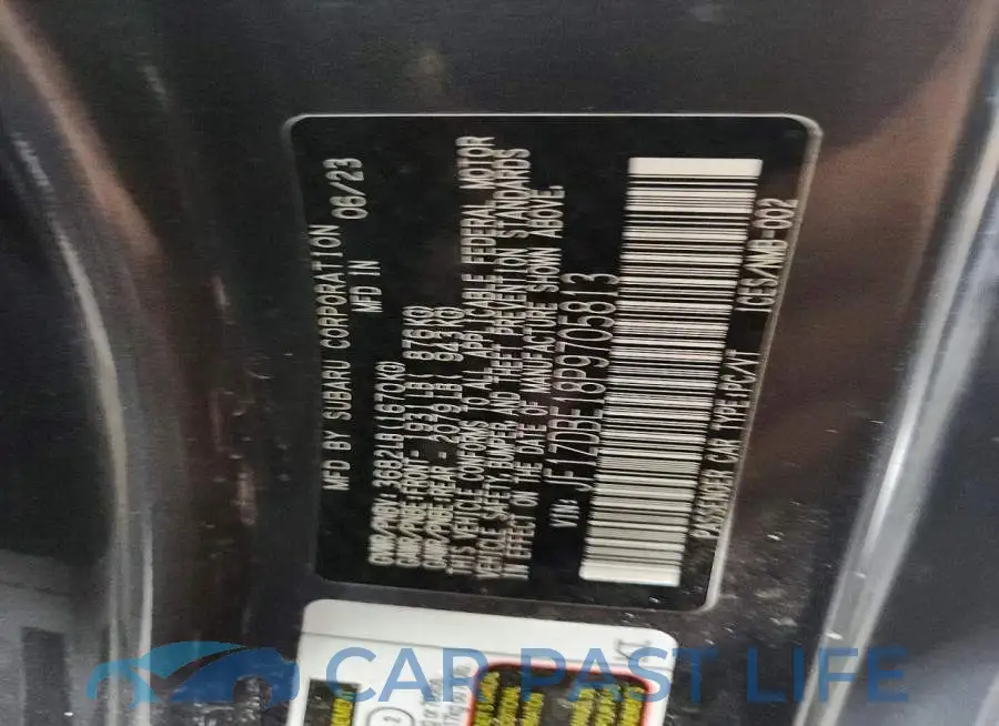 JF1ZDBE18P9705813# 12
