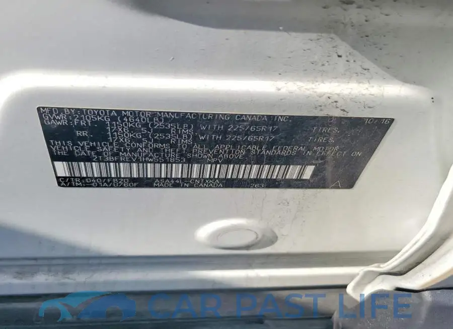 2T3BFREV1HW551853# 13