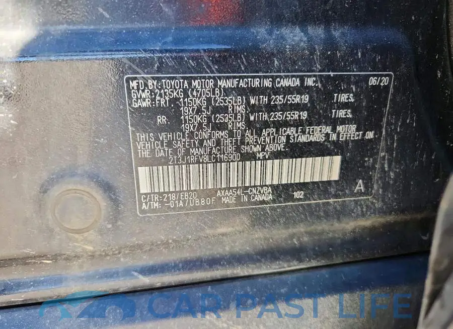 2T3J1RFV8LC116900# 14