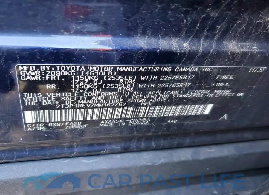 2T3P1RFV7MW162762# 14
