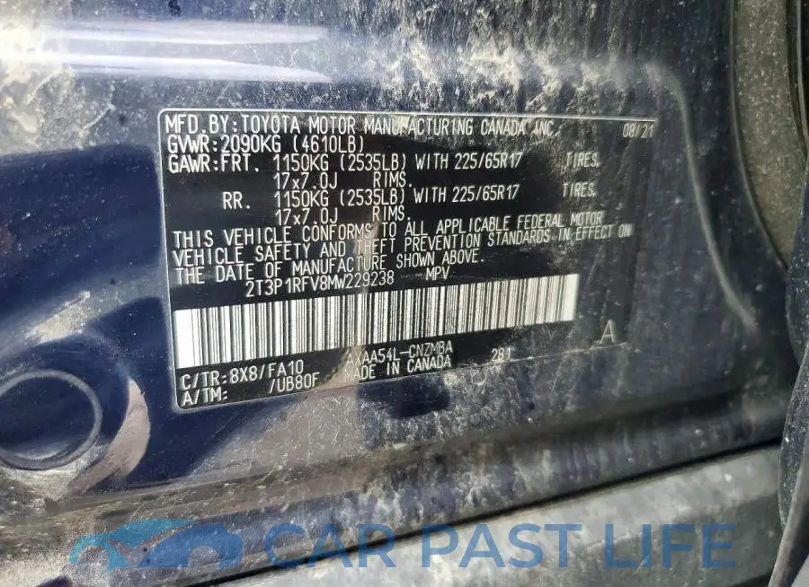 2T3P1RFV8MW229238# 14