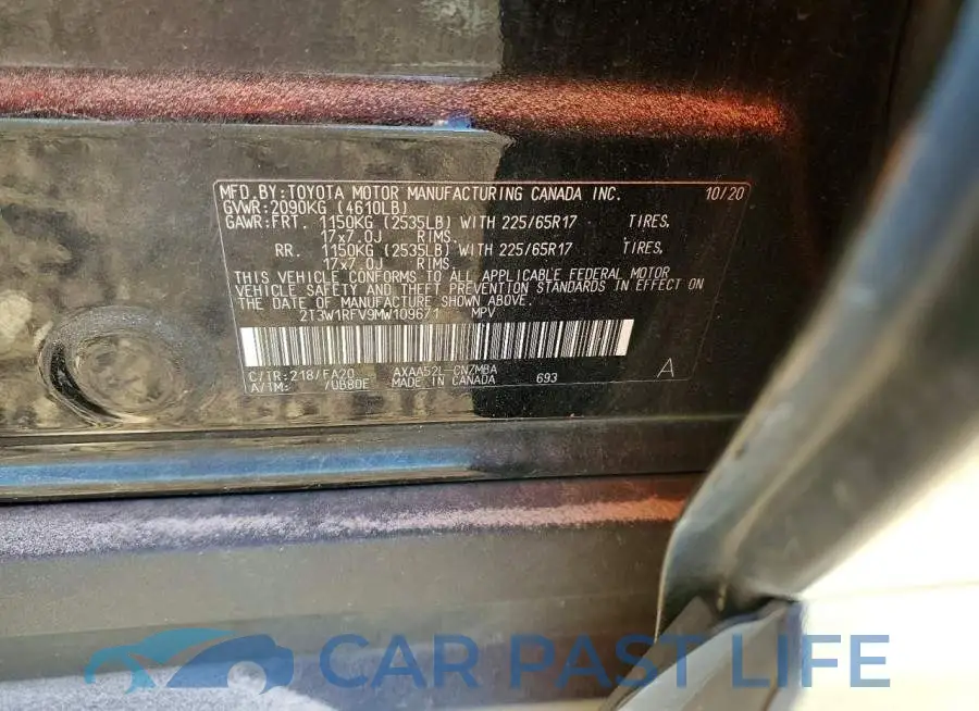 2T3W1RFV9MW109671# 13