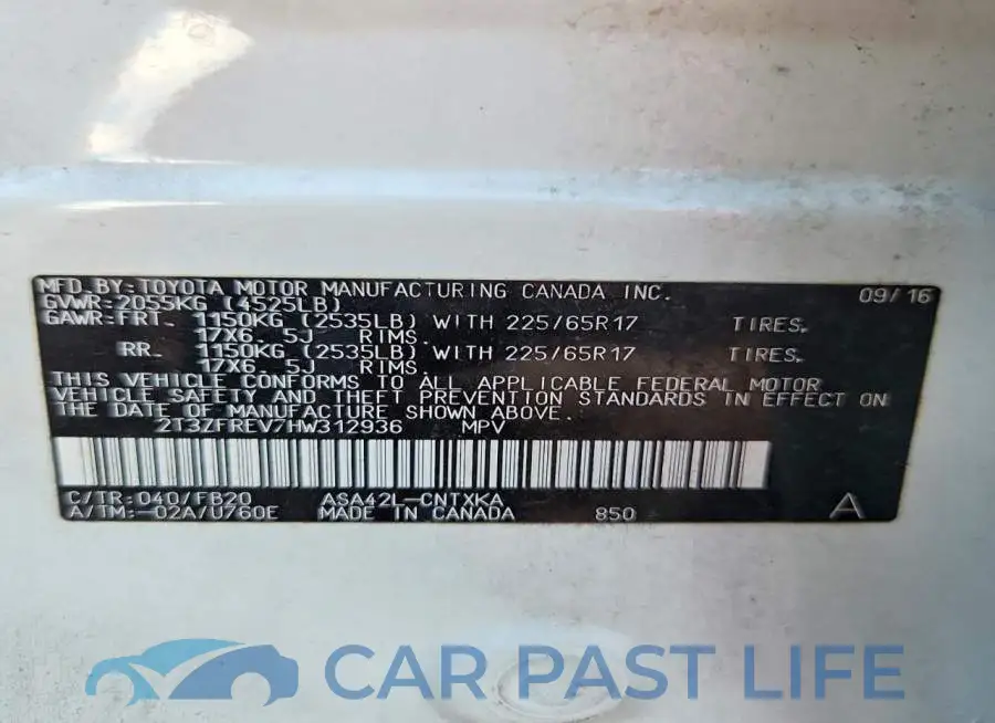 2T3ZFREV7HW312936# 14