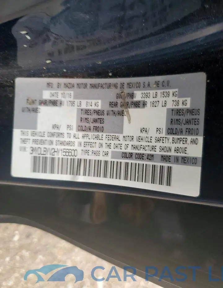 3MYDLBYV2HY156600# 12