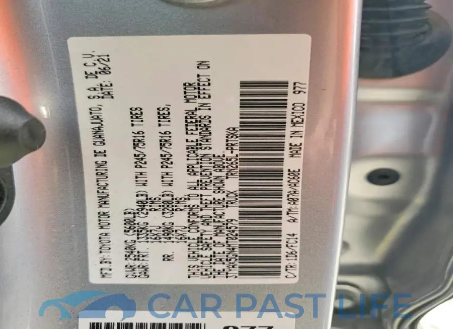 3TYAX5GN4MT024579# 13