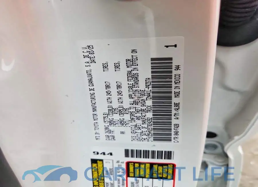 3TYKD5HN2ST024282# 12