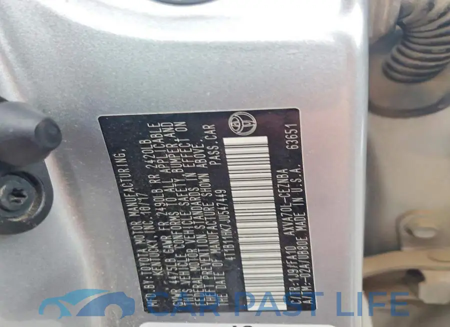 4T1B11HK7JU547449# 12