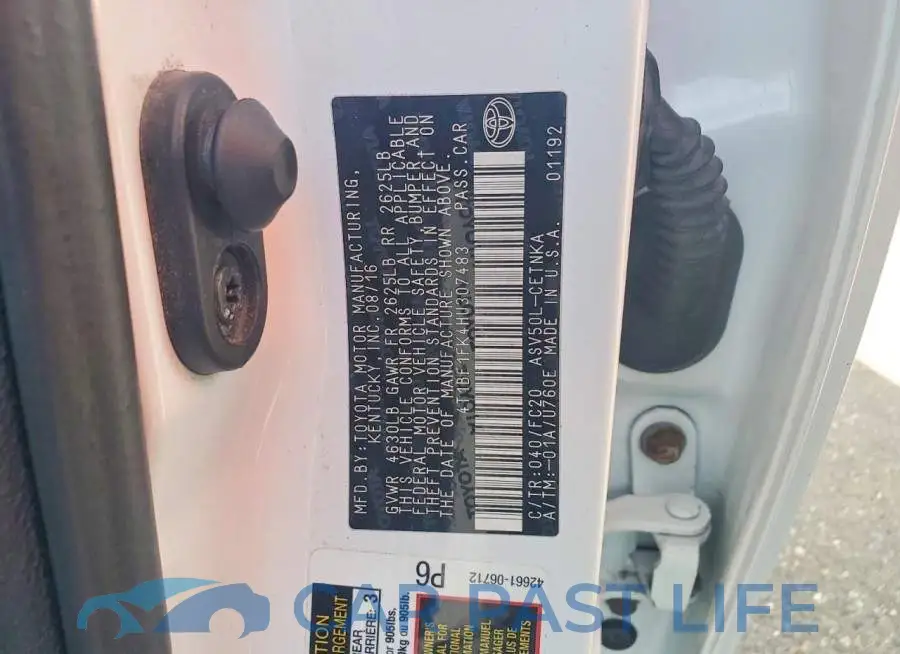 4T1BF1FK4HU307483# 13