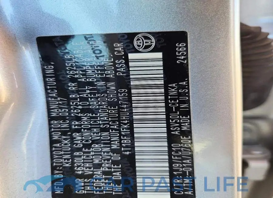4T1BF1FK4HU447159# 12