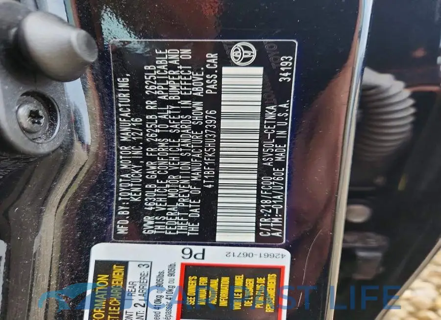 4T1BF1FK5HU373976# 12