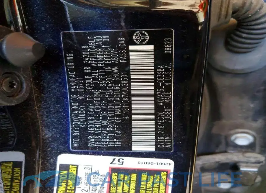 4T1G11BK7MU038531# 12