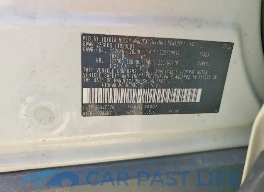 4T3EWRFV6LU008017# 14