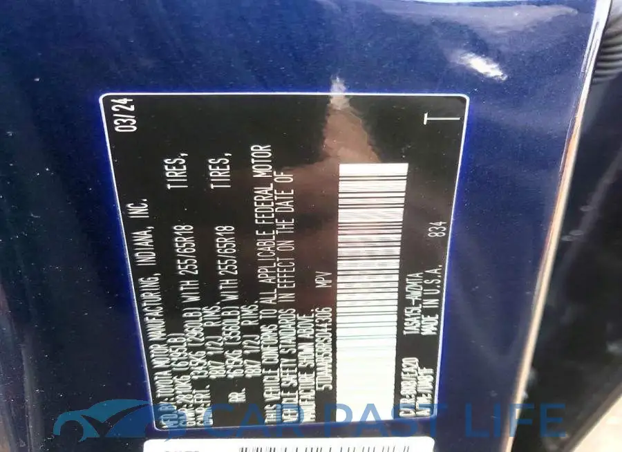 5TDAAAB58RS044306# 13
