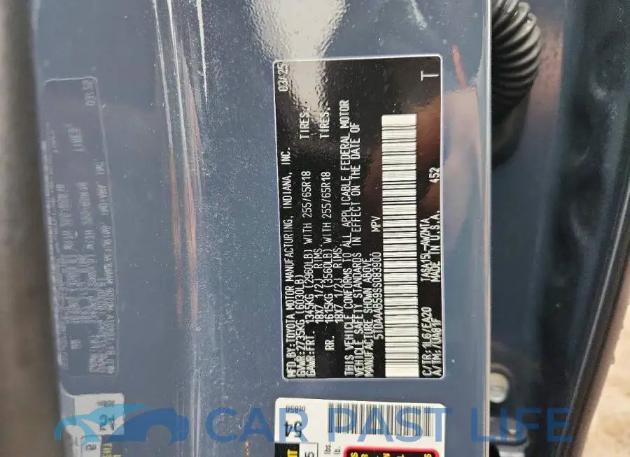 5TDAAAB59SS083900# 13