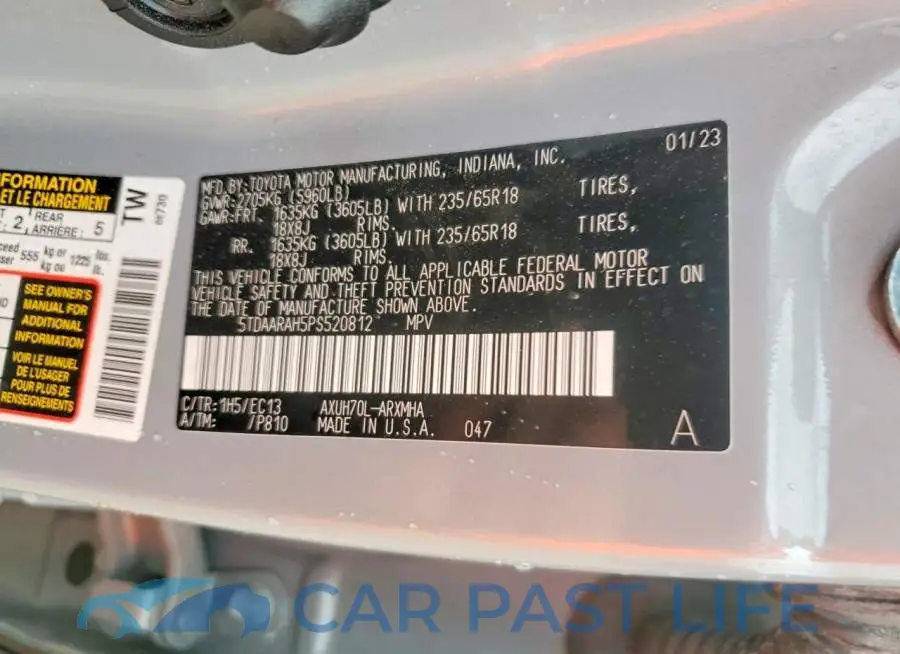 5TDAARAH5PS520812# 12