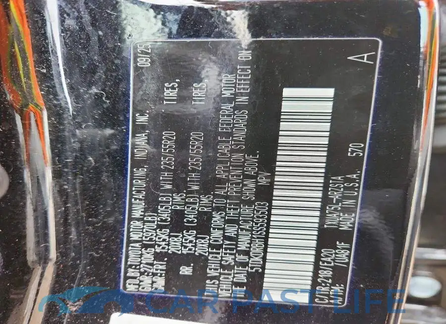 5TDKDRBH1SS593503# 14