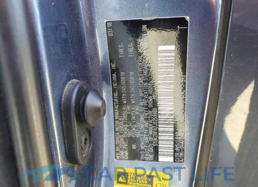 5TDKZRFH2JS259989# 13