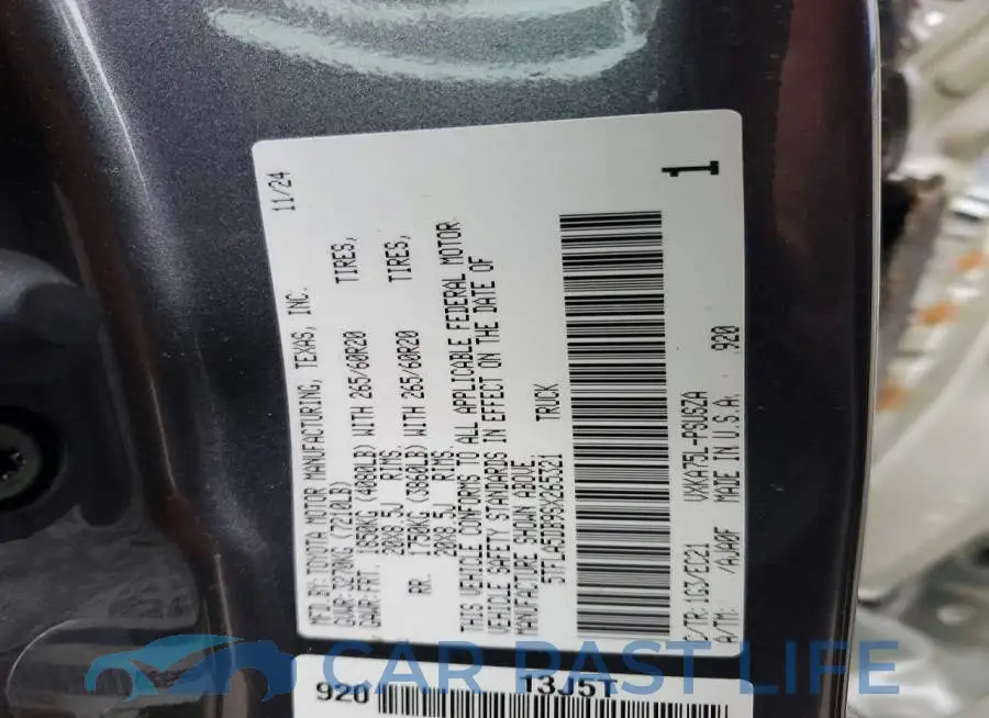 5TFLA5DB9SX265321# 12
