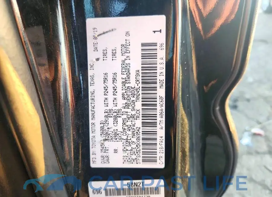 5TFSX5EN5KX069542# 12