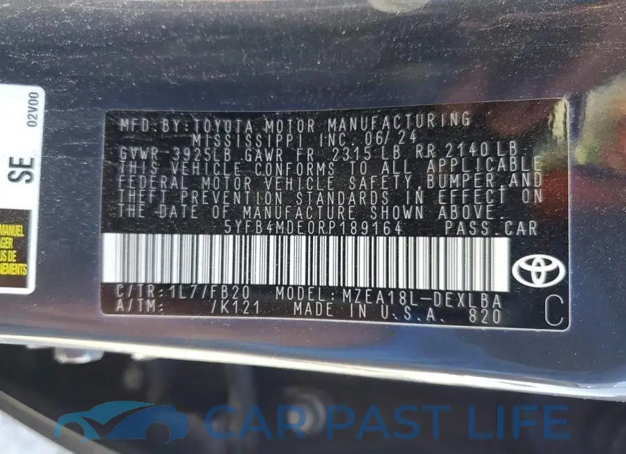 5YFB4MDE0RP189164# 12