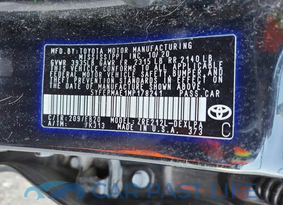 5YFEPMAE1MP178241# 12