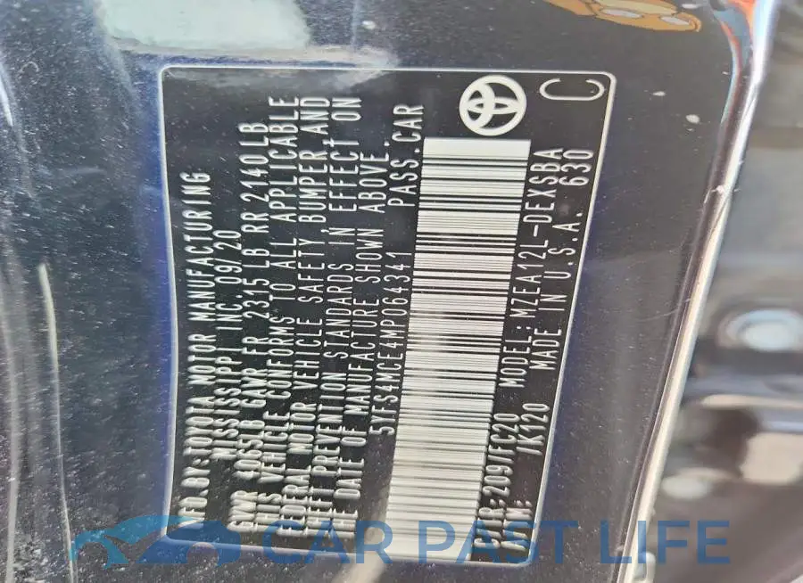 5YFS4MCE4MP064341# 12